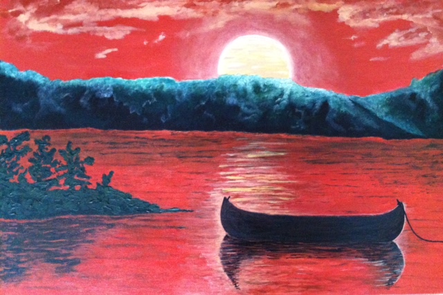 Sun Drenched Canoe - ORIGINAL